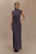 ELLIOT DRESS - DARK CHARCOAL