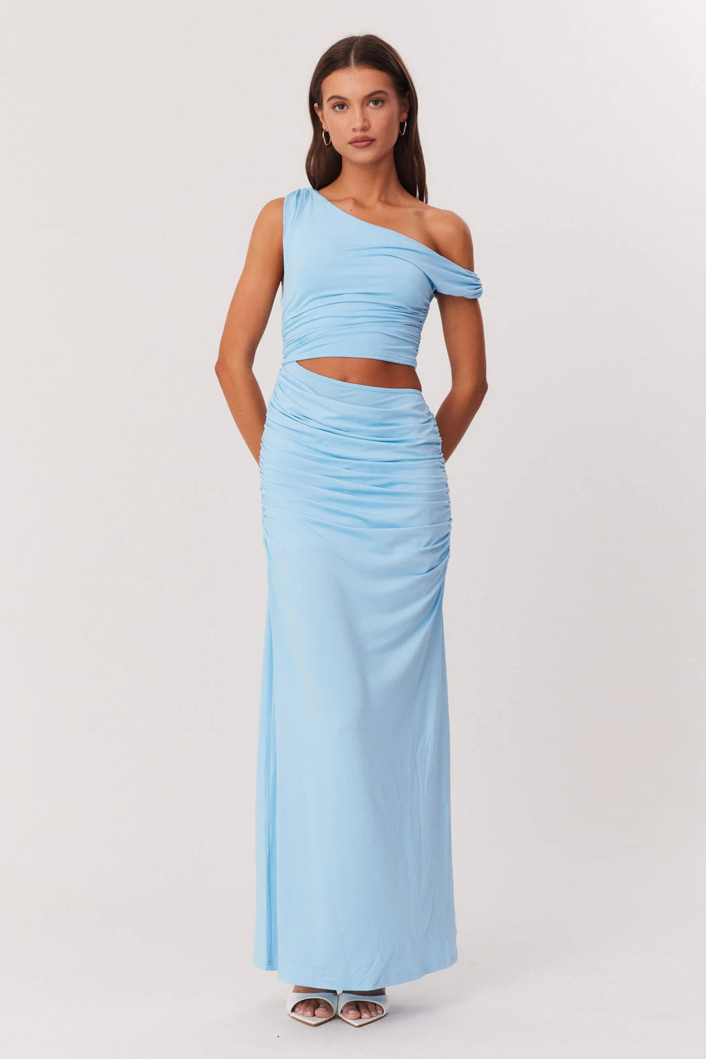 RIKKE JERSEY DRESS - BLUE