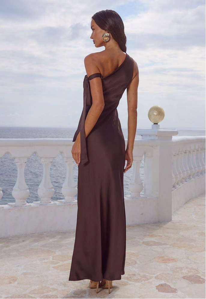VIOLA DRESS - CHOCOLATE
