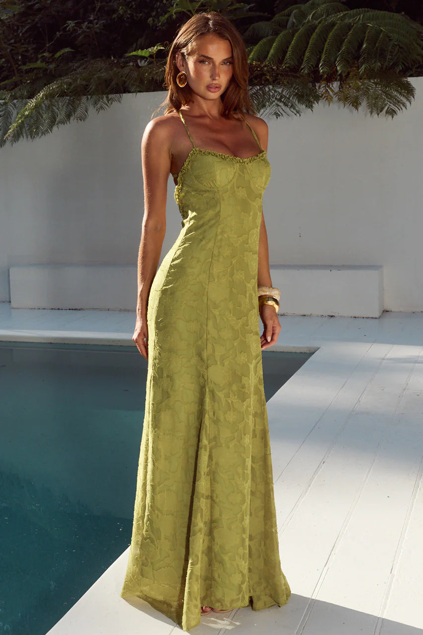 ELLERBY DRESS - OLIVE