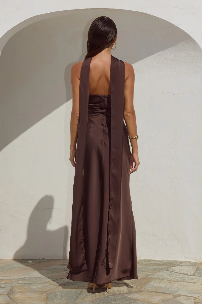 MADELEINE DRESS - BITTER CHOCOLATE