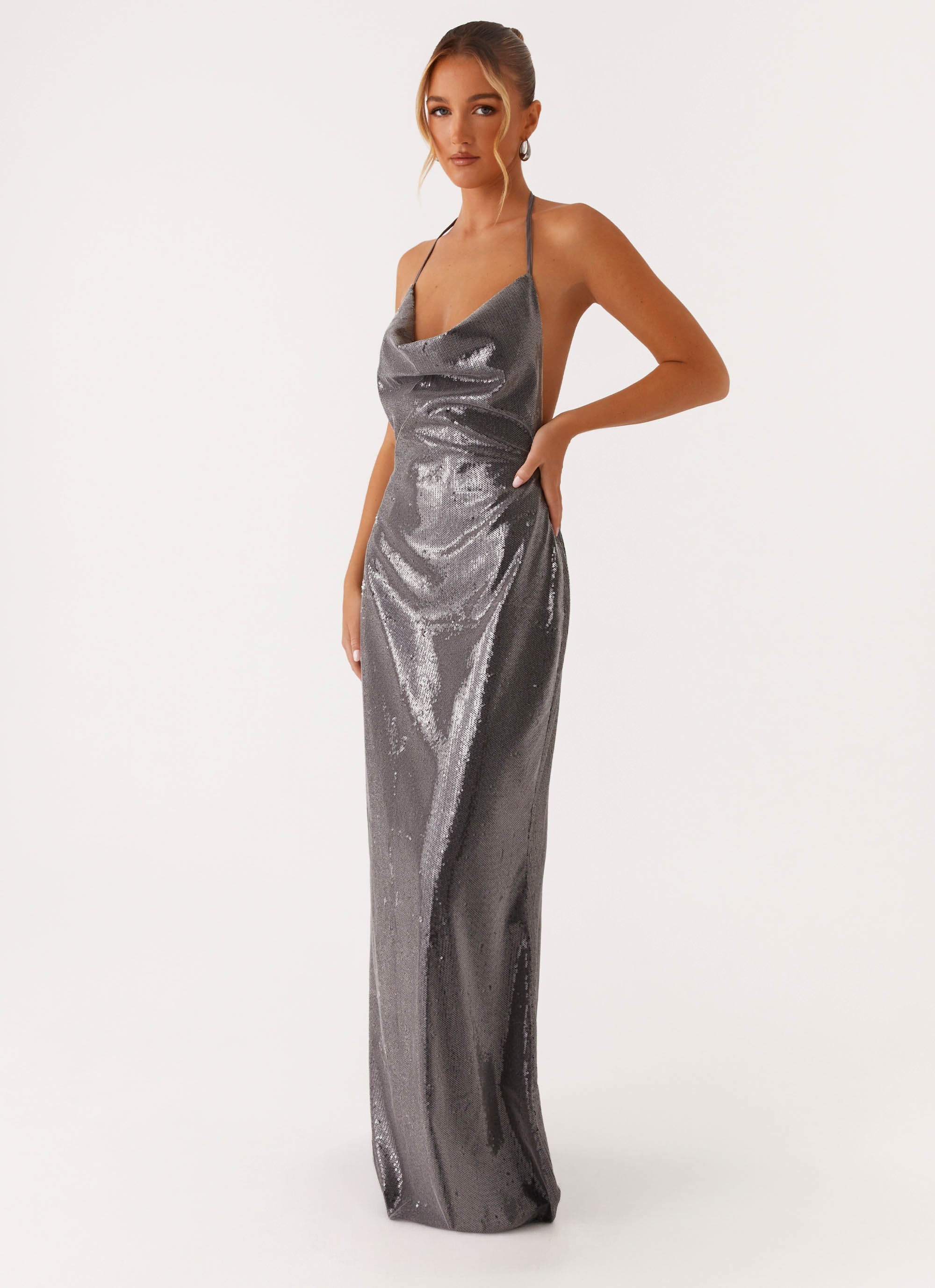 SLEEK LOVE DRESS - SILVER