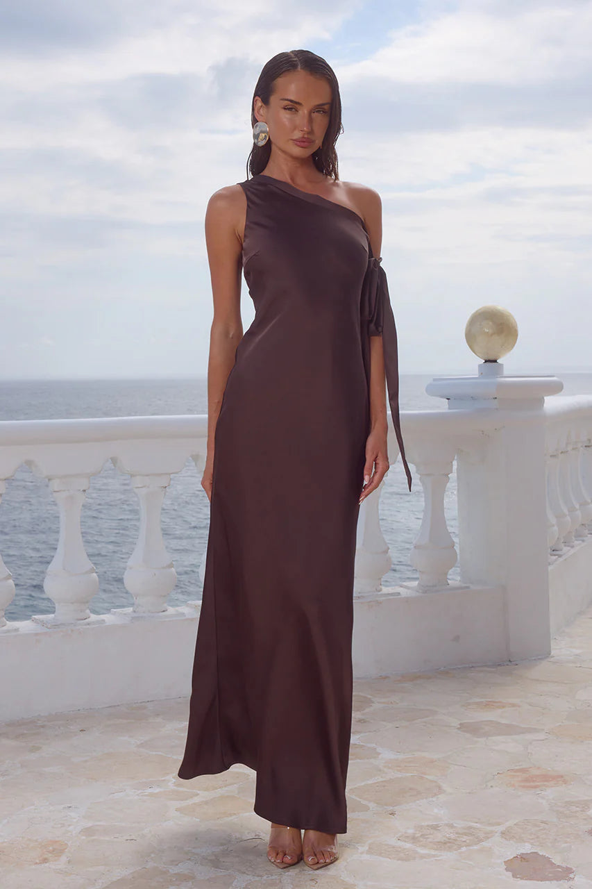 VIOLA DRESS - CHOCOLATE