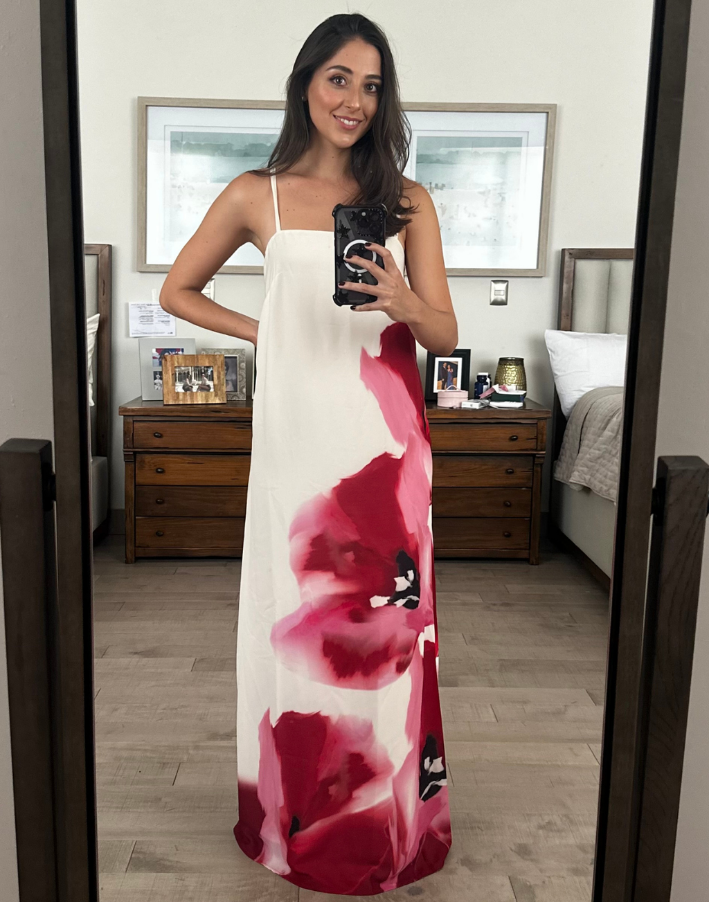 ALEJANDRA DRESS - PINK&WHITE